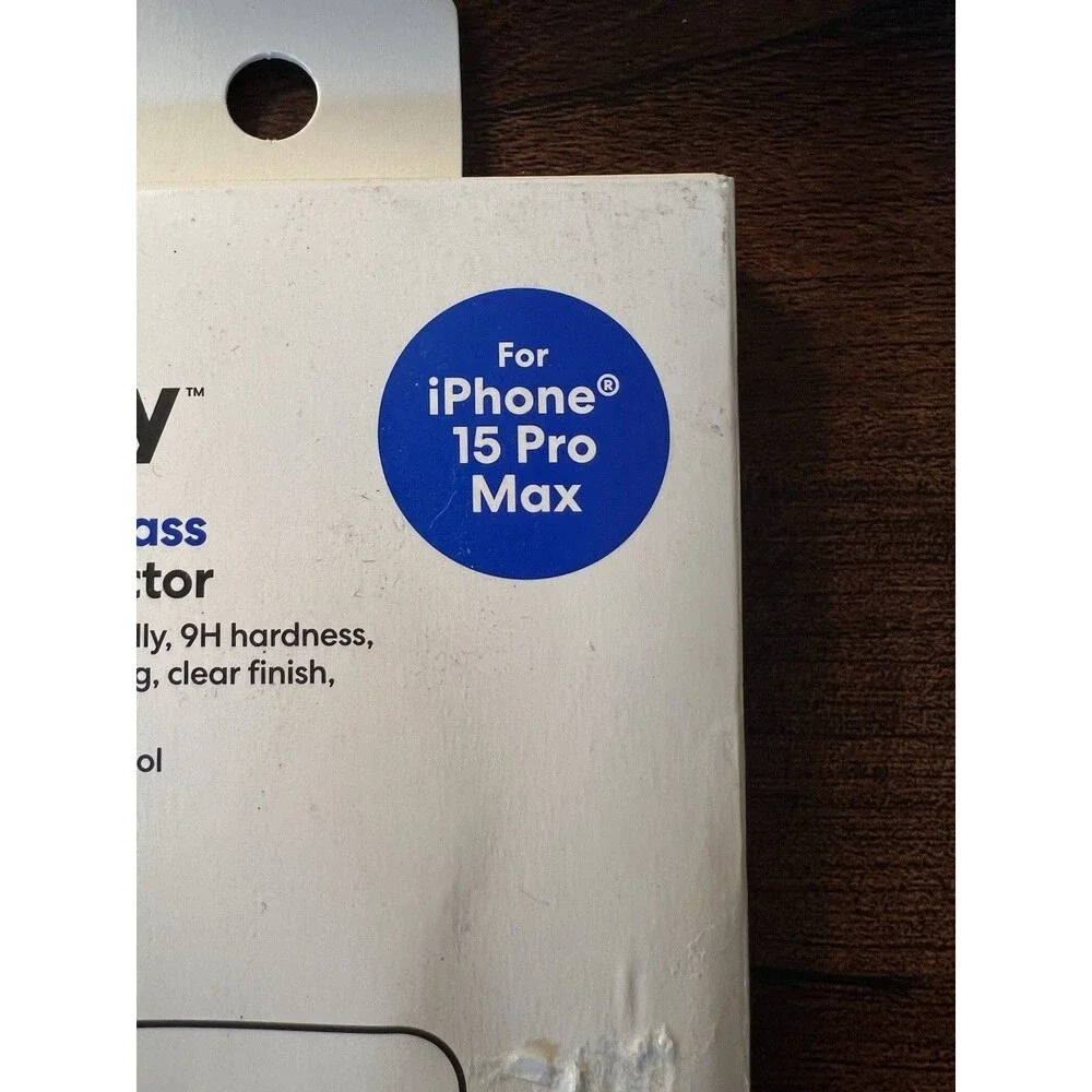 Deal Worthy Tempered Glass Screen Protector For iPhone 15 Pro Max